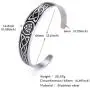 VASSAGO Nordic Viking Odin Valknut Symbol Irish Trinity Celtic Knot Cuff Bracelet Stainless Steel Bangle Vintage Amulet Jewelry Gifts for Men Women Teens VASSAGO Nordic Viking Odin Valknut Symbol Irish Trinity Celtic Knot Cuff Bracelet Stainless Steel Bangle Vintage Amulet Jewelry Gifts for Men Women Teens