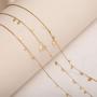 S.Leaf Delicate 14K Gold Plated Dot Necklace Choker Necklace Gold Necklaces for Women