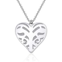 CENWA Caroline Inspired Vervain Heart Pendant Necklace