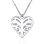 CENWA Caroline Inspired Vervain Heart Pendant Necklace