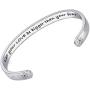 QUANTHOR Inspirational Bracelets for Women, Secret Message Love Bracelet, Jewelry for Women, Cuff Bangle, Friendship Gifts for Women to Inspire Them by QuanThor
