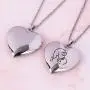 Fanery Sue Personalized Heart Locket Necklace That Holds Pictures Memory Photo Lockets Custom Any Photo Text&Symbols