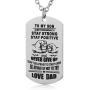 FAYERXL Hand Stamped Dog Tag-You are Braver Than You Believe-Pendant Necklace Inspirational Gifts for Son Daughter…