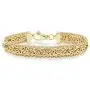 MiaBella 18K Gold Over Sterling Silver Italian Byzantine Beaded Mesh Link Chain Bracelet for Women 6.5, 7, 7.5, 8 Inch 925 Handmade in Italy MiaBella 18K Gold Over Sterling Silver Italian Byzantine Beaded Mesh Link Chain Bracelet for Women 6.5, 7, 7.5, 8 Inch 925 Handmade in Italy