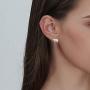 FANCIME White/Yellow/Rose Gold Plated 925 Sterling Silver Small Little Mini Cute Elephant Stud Earrings Dainty Fine Jewelry For Women Girls