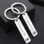 ENSIANTH Doctor Who Inspired Clara and The 11th Doctor Gift The Clever Boy & The Impossible Girl Keychain Set