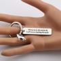 BAUNA Wolf Keychain Inspirational Gifts Throw Me to The Wolves and I Will Return Leading The Pack Motivational Keychain for Graduate Wolf Lover