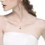 Sterling Silfe Fine Jewelry for Her Birthday Gifts March Birthstones Necklace Aquamarine Emerald Amethyst Gemstone I Love You to the Moon and Back Necklace