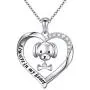 Animal Dog Necklaces Puppy Pendant Dog with Bone Necklace S925 Sterling Silver Birthday Gift for Women Teen Girls Birthday Gifts Animal Dog Necklaces Puppy Pendant Dog with Bone Necklace S925 Sterling Silver Birthday Gift for Women Teen Girls Birthday Gifts