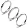 DURSI 2MM Stainless Steel Rings Women’s Stackable Eternity Ring Band Engagement Wedding Ring Set Silver/Rose Gold Tone 3 PCS DURSI 2MM Stainless Steel Rings Women’s Stackable Eternity Ring Band Engagement Wedding Ring Set Silver/Rose Gold Tone 3 PCS