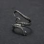 NanMuc Women Girls Adjustable Octopus Punk Antique Style Octopus Tentacle Ring Unisex Devilfish Open Ring Jewelry Gift