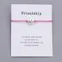 Pipitree Friendship Bracelet Charm Bracelet for Best Friends - Bracelet Gift Card Braided Wish Bracelet for You Care Everyone(4Pcs) Pipitree Friendship Bracelet Charm Bracelet for Best Friends - Bracelet Gift Card Braided Wish Bracelet for You Care Everyone(4Pcs)