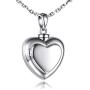 S925 Mom Dad Forever in My Heart Urn Pendant Necklace Cremation Jewelry Memorial Sterling Silver Jewelry Necklace for Ashes Keepsake Jewelry