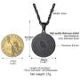 PROSTEEL Stainless Steel The Lords Prayer Necklace, Praying Hands Pendant & Chain, Mens Womens Necklace, 22inch-24inch, Come Gift Box
