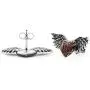 Controse Red Winged Heart with Keyhole Earrings Controse Red Winged Heart with Keyhole Earrings