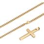 Jstyle Jewelry Mens Cross Necklace for Men Women Stainless Steel Pendant 24 Inch