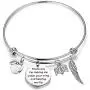 HOLLP Teacher Bracelet Teacher Appreciation Gift Thank You for Taking Me Under Your Wing and Helping Me Fly Gift