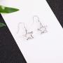 925 Sterling Silver Usa American Flag Earrings for Women Patriotic Red White And Blue Star Stud Earings America great again Independence Day Jewelry Gifts