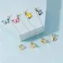 4 PCS Butterfly Stud Earrings Set Butterfly Tassels Drop Ear Cuff Clip Chain Stud Earrings Butterfly Chain Pendientes Earrings for Women Girl Party Hip Hop Gothic Jewelry