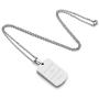PiercingJ Personalized Custom Name Anniversary Calendar Stainless Steel Military Dog Tags ID Pendant Urn Memorial Container Necklace Ash Keepsake Cremation Jewelry, 24''