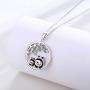 Panda Necklace Jewelry 925 Sterling Silver Cute Animal Pendant Necklace Gifts for Women Mother Daughter
