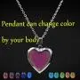 Mood Necklace Love Heart Change Color Emotional Feeling Adjustable Size Mood Rings 3pcs (3 pcs) Mood Necklace Love Heart Change Color Emotional Feeling Adjustable Size Mood Rings 3pcs (3 pcs)