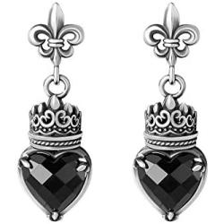 PIRATESHIP Spade Queen Drop Earrings for Girls Women 925 Sterling Silver Fashion Jewelry Allergy Free Birthday Gifts for Her Luxury Gift Package