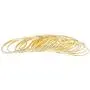 Lux Accessories Gold Tone Multi Textured and Smooth Aztec Bangle Set Lux Accessories Gold Tone Multi Textured and Smooth Aztec Bangle Set