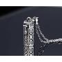 Blowin Stainless Steel Prayer Box Tubular Shape Pendant Memories Humans Cremation Ashes Urn Necklace, 22'' Chain