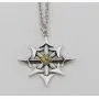 Davitu Cross of Chaos Star Necklace,Chaos Magick Pendant Arrows of Chaos Necklace Satanic Steampunk Jewelry for Men - (Metal Color: Antique Silver Plated) Davitu Cross of Chaos Star Necklace,Chaos Magick Pendant Arrows of Chaos Necklace Satanic Steampunk Jewelry for Men - (Metal Color: Antique Silver Plated)