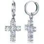 Dangle Cross Earrings for Women 14K Rose Gold Plated Hoop Huggie Cross Drop Earrings Baguette Cubic Zirconia Dangling Earring Hypoallergenic Jewelry Gifts for Girls Dangle Cross Earrings for Women 14K Rose Gold Plated Hoop Huggie Cross Drop Earrings Baguette Cubic Zirconia Dangling Earring Hypoallergenic Jewelry Gifts for Girls