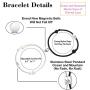 Tarsus Couples Magnetic Bracelets Mutual Attraction Eternal Love Relationship Matching Jewelry Gifts for Lover Women Men Bf Gf Friends