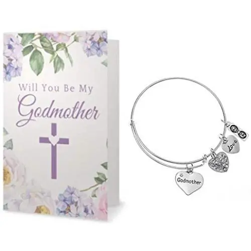 Infinity Collection Godmother Bracelet & Card Gift Set- Godmother Gifts- Godmother Jewelry for Godmothers Infinity Collection Godmother Bracelet & Card Gift Set- Godmother Gifts- Godmother Jewelry for Godmothers