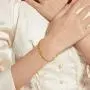 18K Gold Bracelets for Women, Dainty Yellow Gold Diamond Cut Ball Bracelets, Italian Mesh Chain Anniversary Jewelry Gift for Her, Wife, Mom, Girls 18K Gold Bracelets for Women, Dainty Yellow Gold Diamond Cut Ball Bracelets, Italian Mesh Chain Anniversary Jewelry Gift for Her, Wife, Mom, Girls