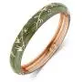 UJOY Womens Bangle Bracelet Golded Alloy Hinged Flower Enameled Cloisonne Jewelry with Gift Box 55B01 UJOY Womens Bangle Bracelet Golded Alloy Hinged Flower Enameled Cloisonne Jewelry with Gift Box 55B01