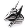Gungneer Mens Stainless Steel Ancient Egypt Dead God Anubis Amulet Ring Protection Strength Jewelry Accessories