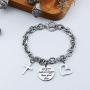 Christian Gifts for Women Religious Gifts for Women Let Your Faith be Bigger than Your Fear Bracelet Religious Jewelry(Faith-OBR)