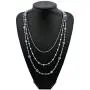 Firstmeet Long Chain Multi Layer Fashion Glass Beads Handmade Necklace Firstmeet Long Chain Multi Layer Fashion Glass Beads Handmade Necklace