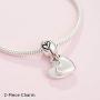 Pandora Jewelry Mother and Son Heart Split Dangle Sterling Silver Charm