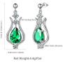 Aurora Tears Violin Music Jewelry Women 925 Sterling Silver Music Fans Birth Stone Pendant/Earrings Musicial Gift Musician Birthday Jewelry Present