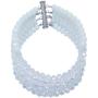 aczuv Nigerian Wedding African Beads Jewelry Set Crystal Beaded Necklace Earrings