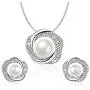 Sheshine Blessing of Love Women Elegant Pearl Pendant Necklace Earrings Set Jewelry Set,Crystal from Swarovski Sheshine Blessing of Love Women Elegant Pearl Pendant Necklace Earrings Set Jewelry Set,Crystal from Swarovski
