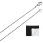The Bling Factory 1mm High-Polished Stainless Steel Round Snake Chain Necklace The Bling Factory 1mm High-Polished Stainless Steel Round Snake Chain Necklace