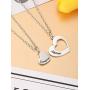 Mother Daughter Necklaces Matching Heart Necklace Mothers Day Necklace Pendant for Birthday Jewelry Accessories Daily Wearing Halloween, Thanksgiving, Christmas and New Year Gifts