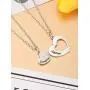 Mother Daughter Necklaces Matching Heart Necklace Mothers Day Necklace Pendant for Birthday Jewelry Accessories Daily Wearing Halloween, Thanksgiving, Christmas and New Year Gifts