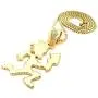 GWOOD Juggalo with Cleaver Pendant 30 Inch Long Box Link Necklace GWOOD Juggalo with Cleaver Pendant 30 Inch Long Box Link Necklace
