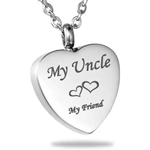 HooAMI Cremation Jewelry for Ashes Heart Urn Necklace Memorial Pendant for Family HooAMI Cremation Jewelry for Ashes Heart Urn Necklace Memorial Pendant for Family