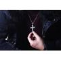 Mens 925 Sterling Silver Christian Jesus Cross Crucifix Pendant Necklace With Engraving Religious Jewelry