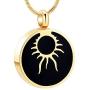 zeqingjw Eye of The Sun Cremation Jewelry Urn Necklace for Ashes Keepsake Urn Pendant for Loved One Memorial Ashes Jewelry for Ashes