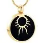 zeqingjw Eye of The Sun Cremation Jewelry Urn Necklace for Ashes Keepsake Urn Pendant for Loved One Memorial Ashes Jewelry for Ashes